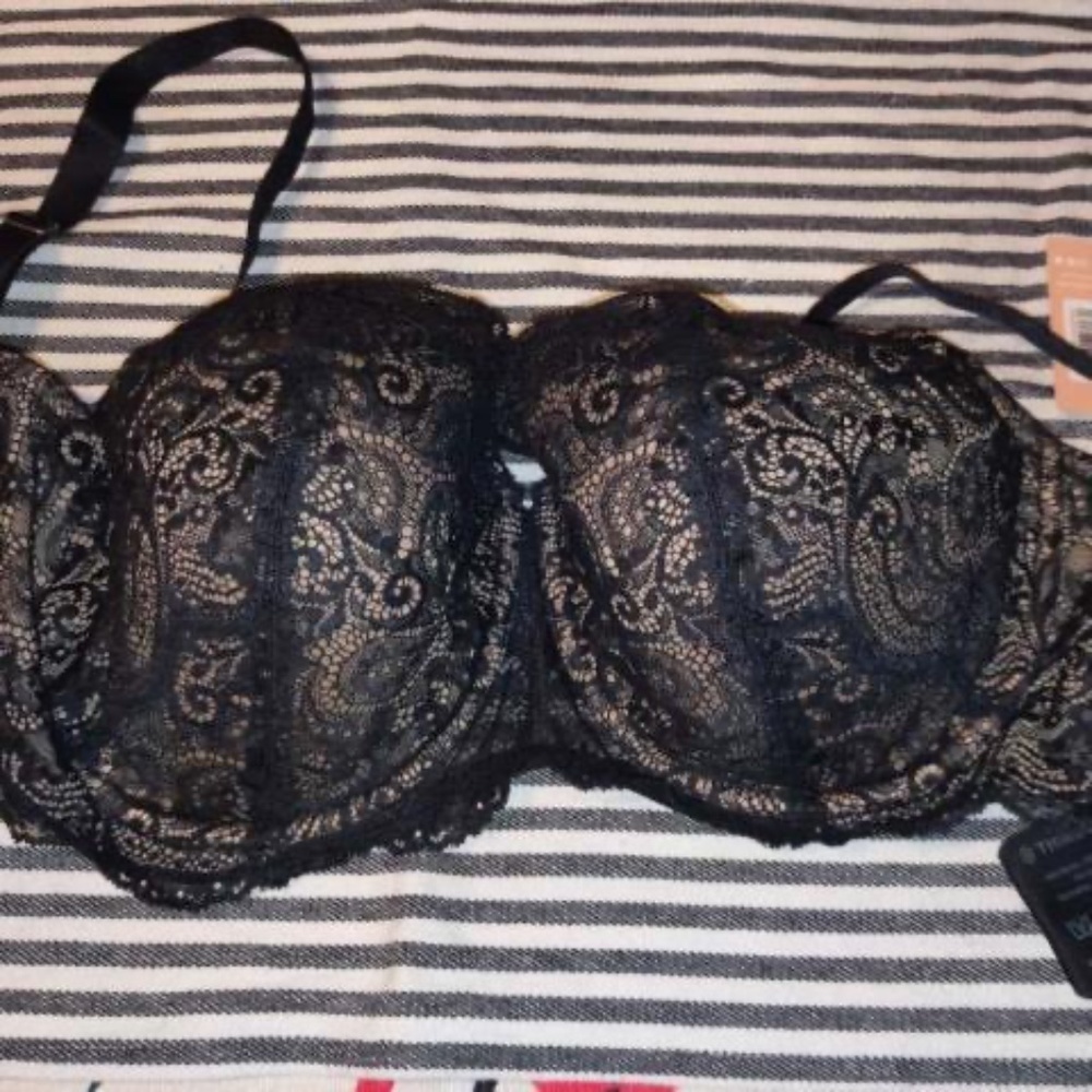 Sexy black lace 24/7 Thirdlove balconette bra 42E
